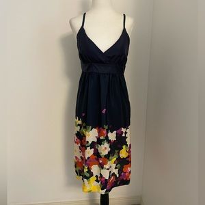 Theory silk strappy dress